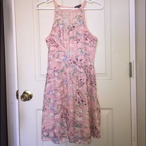 Floral Light Pink Dress Women’s S